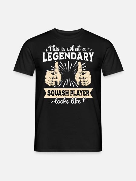 Legendary squash player - Men's T-Shirt - black