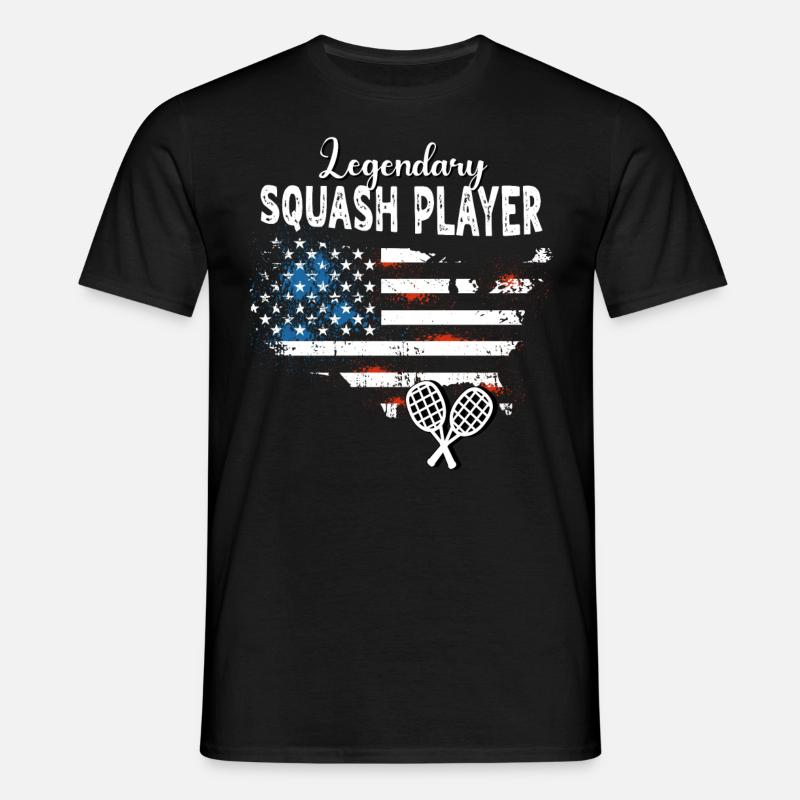Squash player - Men's T-Shirt - black