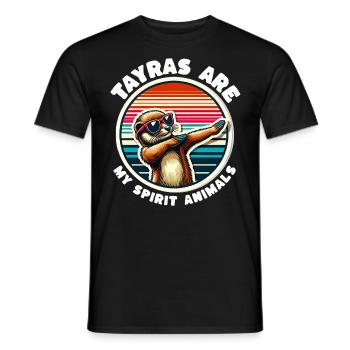 Dictons amusants de martres - T-shirt homme - noir - Devant - AI Model Male 178 light (178cm)