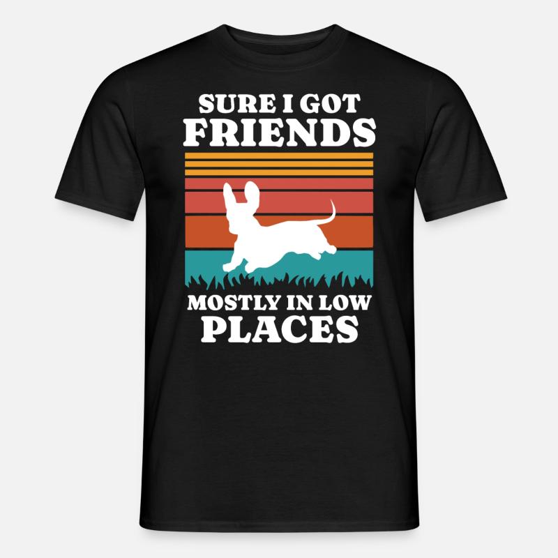 Dackel Spruch Teckel - Männer T-Shirt - Schwarz