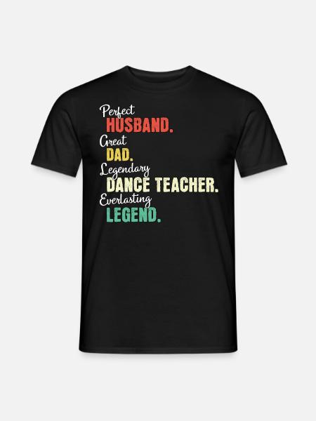Papá profesor de baile - Camiseta hombre - negro