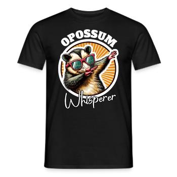 Opossum Whisperer - Men's T-Shirt - black - Front - AI Model Male 178 light (178cm)
