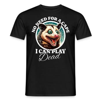 Opossum - Männer T-Shirt - Schwarz - Vorne - AI Model Male 178 light (178cm)
