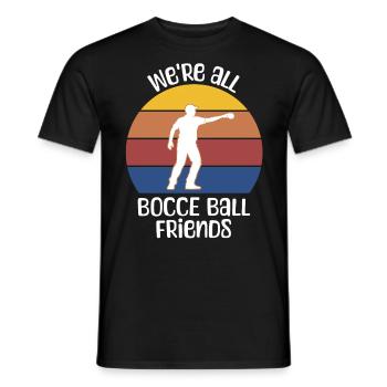 Dictons de boules de pétanque - T-shirt homme - noir - Devant - AI Model Male 178 light (178cm)