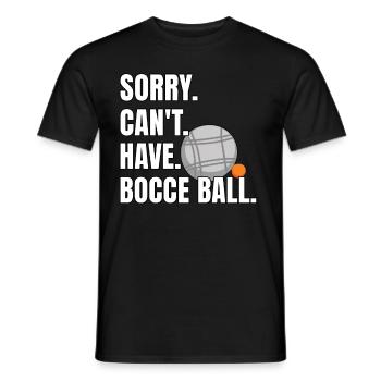 Drôle de dicton de boule de pétanque - T-shirt homme - noir - Devant - AI Model Male 178 light (178cm)