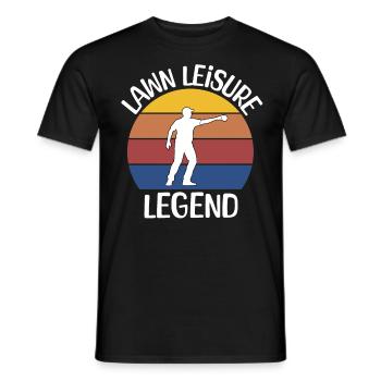 Bocce Ball Spieler - Männer T-Shirt - Schwarz - Vorne - AI Model Male 178 light (178cm)