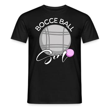 Pétanque Fille - T-shirt homme - noir - Devant - AI Model Male 178 light (178cm)