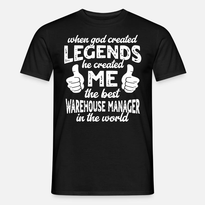 Bester Lagerleiter Legende - Männer T-Shirt - Schwarz