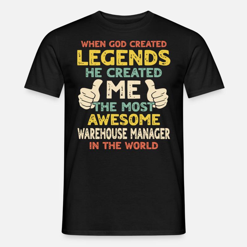 Lagerleiter - Männer T-Shirt - Schwarz