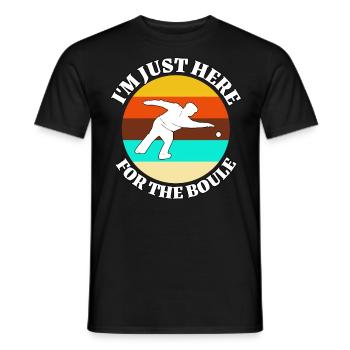 Boules - Men's T-Shirt - black - Front - AI Model Male 178 light (178cm)