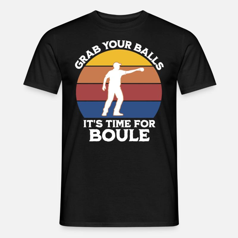 Lustiger Boule Spruch - Männer T-Shirt - Schwarz