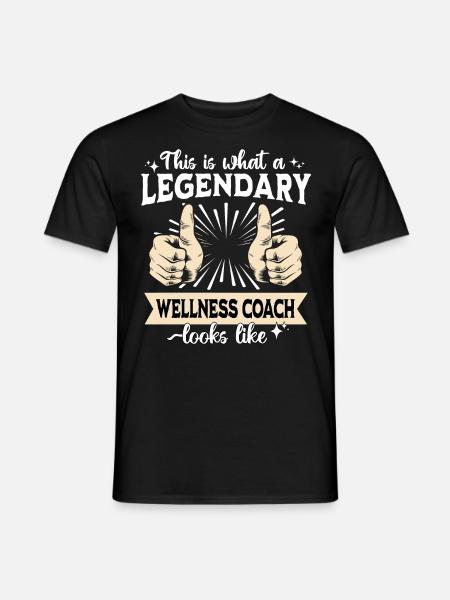 Legendärer Wellness Coach - Männer T-Shirt - Schwarz