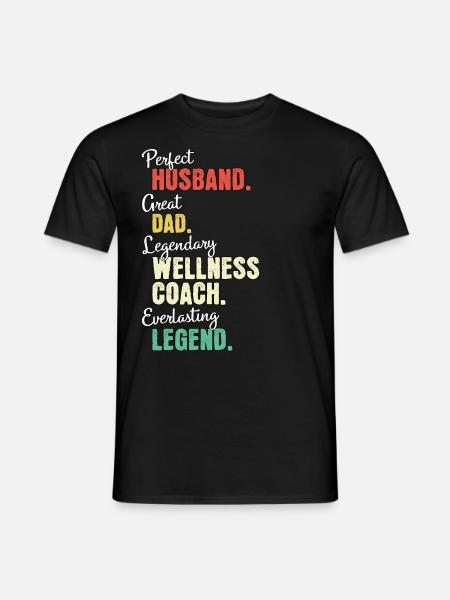 Wellness Coach Dad - Men's T-Shirt - black
