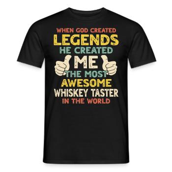 Buveurs de whisky - T-shirt homme - noir - Devant - AI Model Male 178 light (178cm)