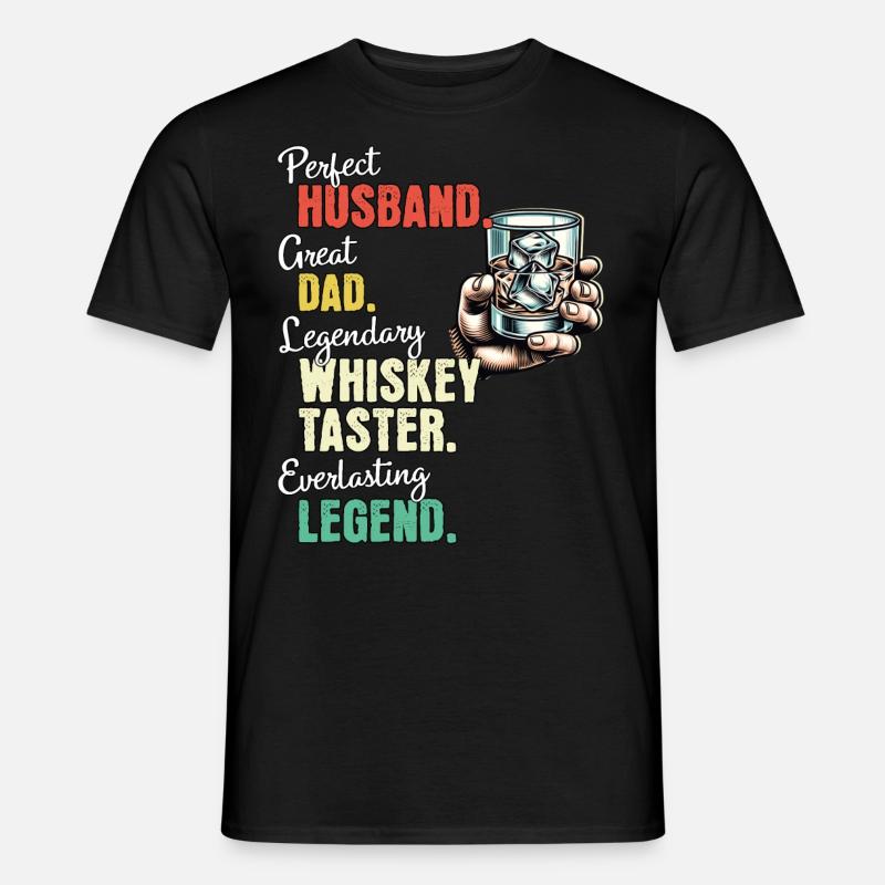 Whiskey Trinker Papa - Männer T-Shirt - Schwarz