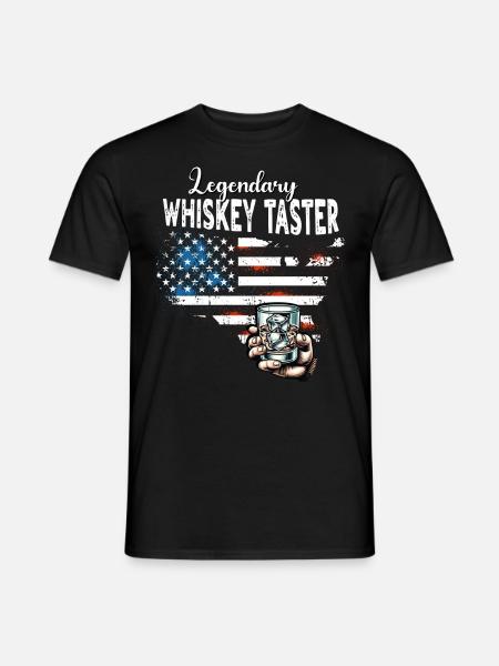 Whiskey Drinker US - Men's T-Shirt - black