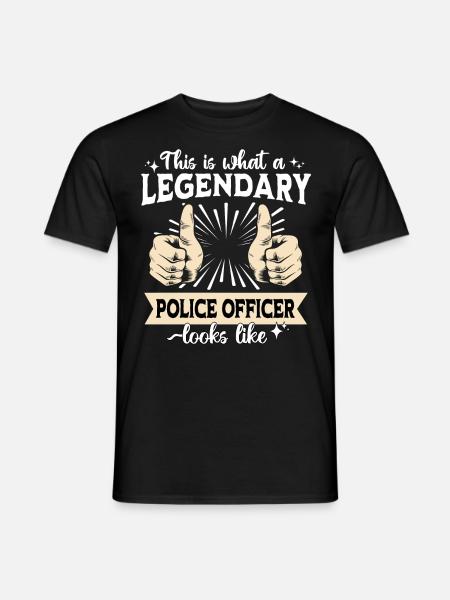 Legendary Policeman - Men's T-Shirt - black