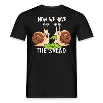 Now we have the Salad - Männer T-Shirt - Schwarz - Vorne - AI Model Male 178 light (178cm)