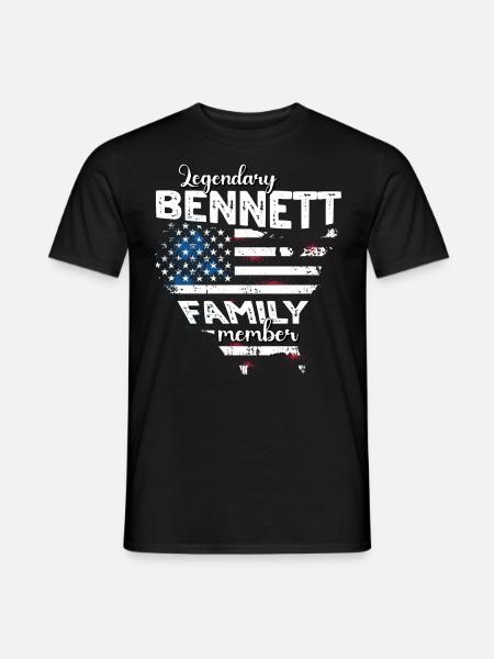 Family Bennett US - Men's T-Shirt - black