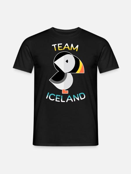 Team Puffins Iceland - Men's T-Shirt - black