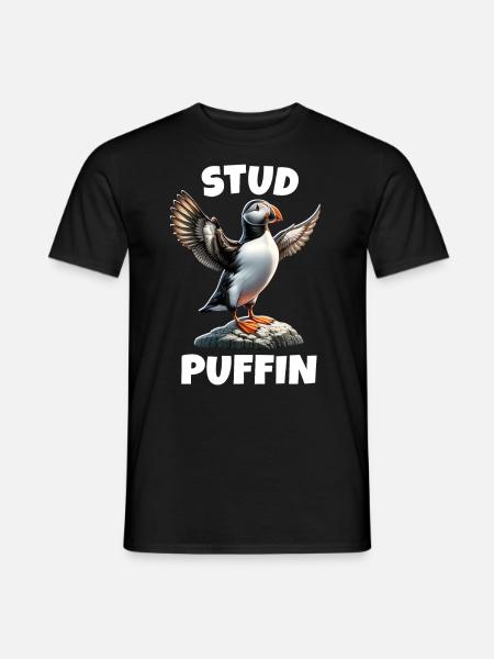 Papageientaucher Spruch - Männer T-Shirt - Schwarz