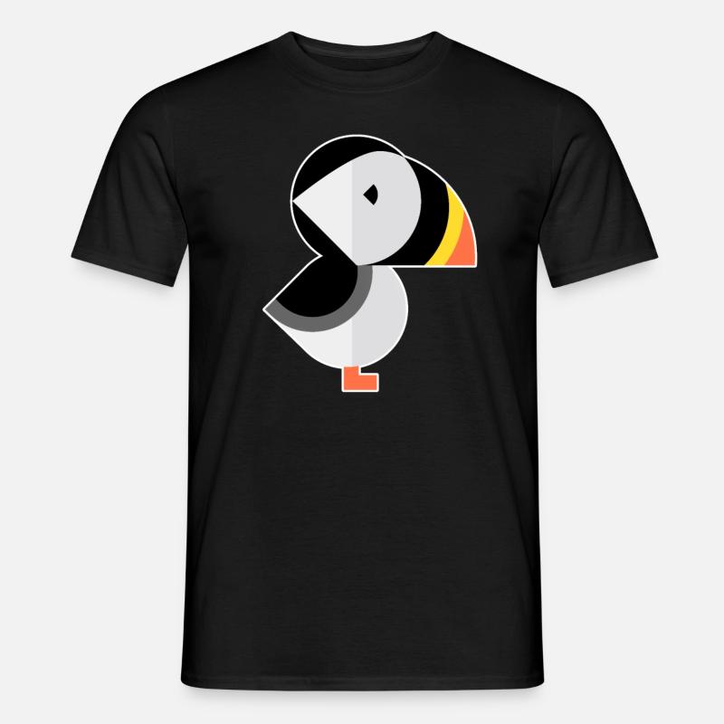 Papageientaucher - Männer T-Shirt - Schwarz