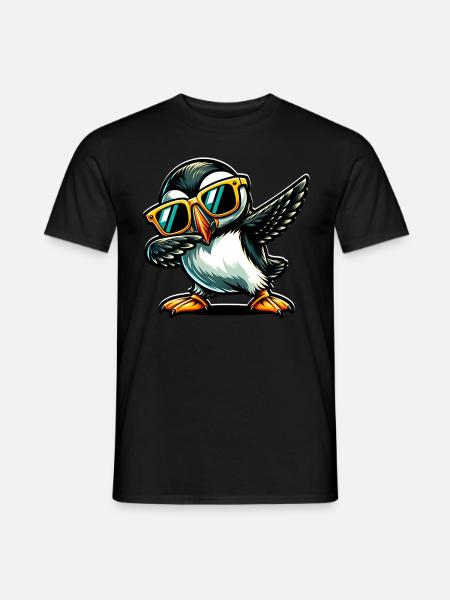 Dabbing Puffin Papageientaucher - Men's T-Shirt - black