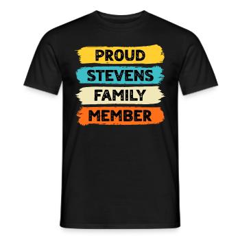 Stolzer Stevens - Männer T-Shirt - Schwarz - Vorne - AI Model Male 178 light (178cm)