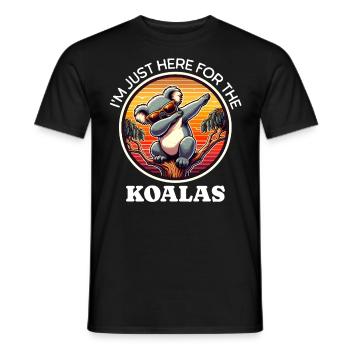 Dictons amusants sur les koalas - T-shirt homme - noir - Devant - AI Model Male 178 light (178cm)