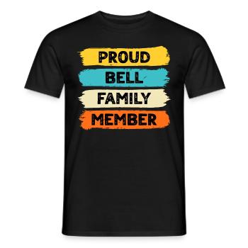 Stolzer Bell - Männer T-Shirt - Schwarz - Vorne - AI Model Male 178 light (178cm)