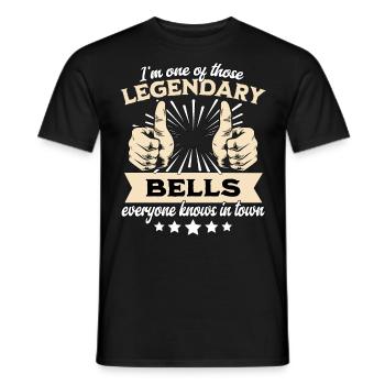Legendäre Bell Legende - Männer T-Shirt - Schwarz - Vorne - AI Model Male 178 light (178cm)