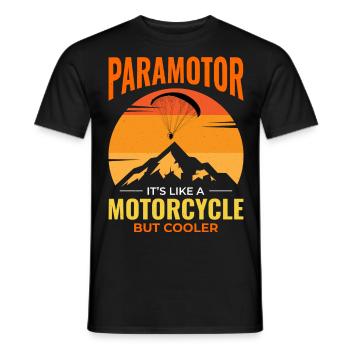 Motorschirmpilot Motorschirm Motorschirm - Männer T-Shirt - Schwarz - Vorne - AI Model Male 178 light (178cm)