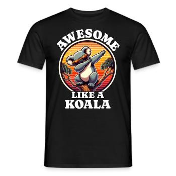 Koala - T-shirt homme - noir - Devant - AI Model Male 178 light (178cm)