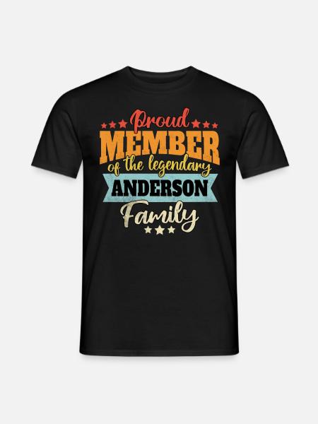 Name: Anderson - Men's T-Shirt - black