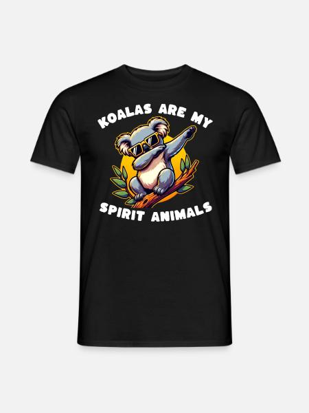 Funny Koala Sayings - Men's T-Shirt - black