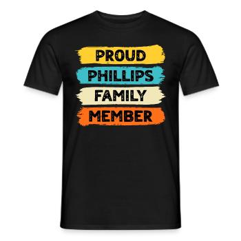 Fier Phillips - T-shirt homme - noir - Devant - AI Model Male 178 light (178cm)