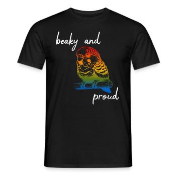 Funny Sun Parakeet Sayings - Men's T-Shirt - black - Front - AI Model Male 178 light (178cm)