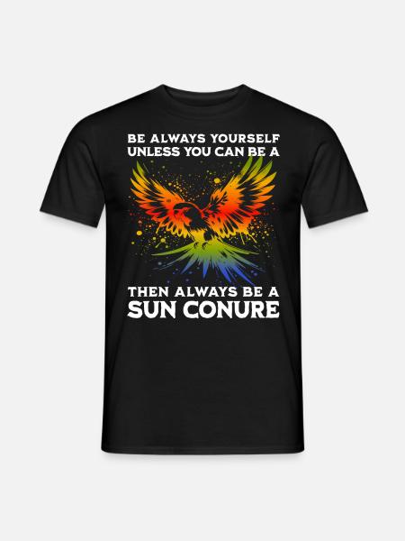 Sun Parakeet Saying - Men's T-Shirt - black