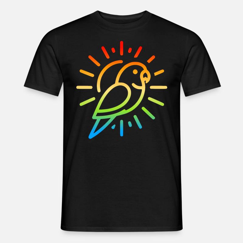 Sonnensittich - Männer T-Shirt - Schwarz