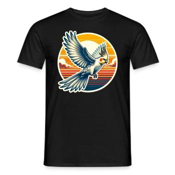 Cockatiel Saying - Men's T-Shirt - black - Front - AI Model Male 178 light (178cm)