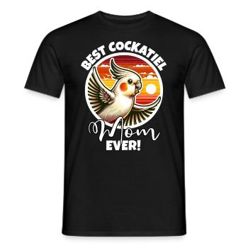 Best Cockatiel Mom - Men's T-Shirt - black - Front - AI Model Male 178 light (178cm)