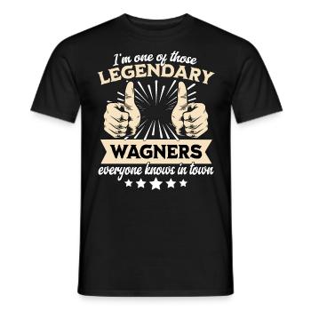 Legendary Wagner legend - Men's T-Shirt - black - Front - AI Model Male 178 light (178cm)