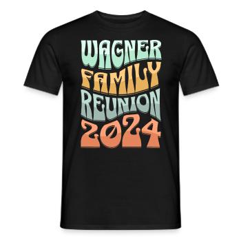 Wagner Family Reunion 2024 - Men's T-Shirt - black - Front - AI Model Male 178 light (178cm)