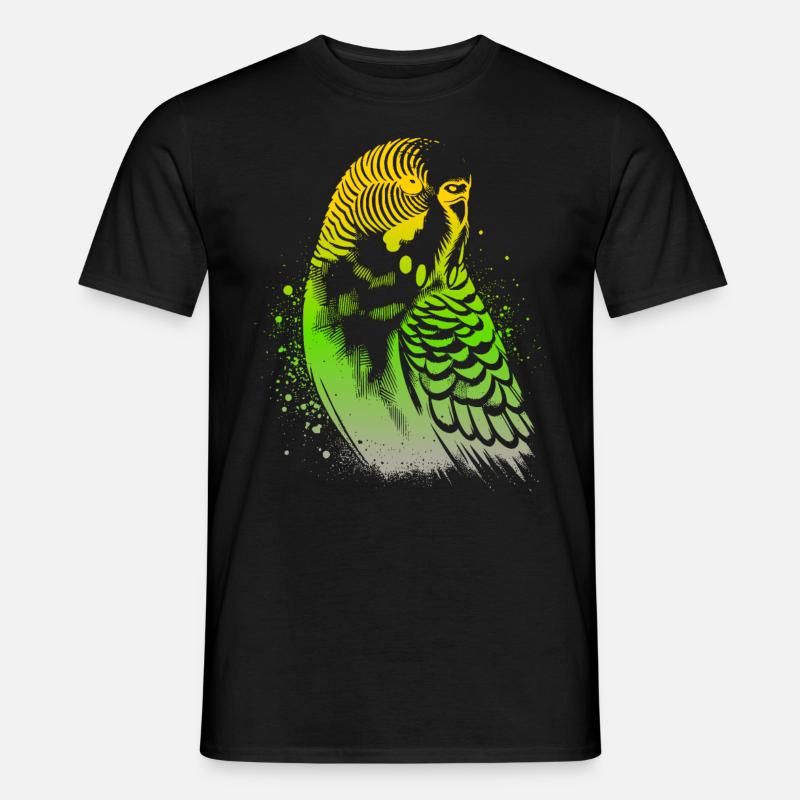 Wellensittich - Männer T-Shirt - Schwarz