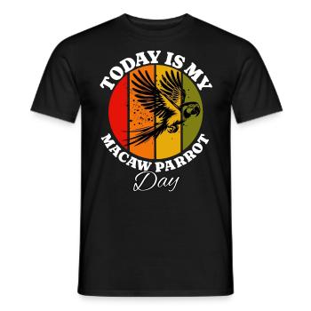 Papageie - Männer T-Shirt - Schwarz - Vorne - AI Model Male 178 light (178cm)