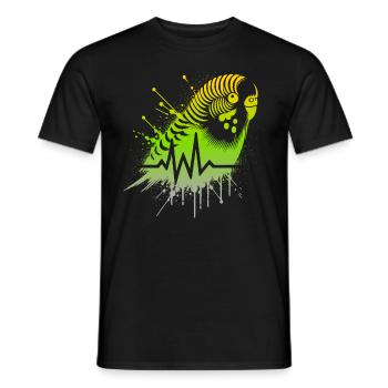 Budgie Cardio - Men's T-Shirt - black - Front - AI Model Male 178 light (178cm)