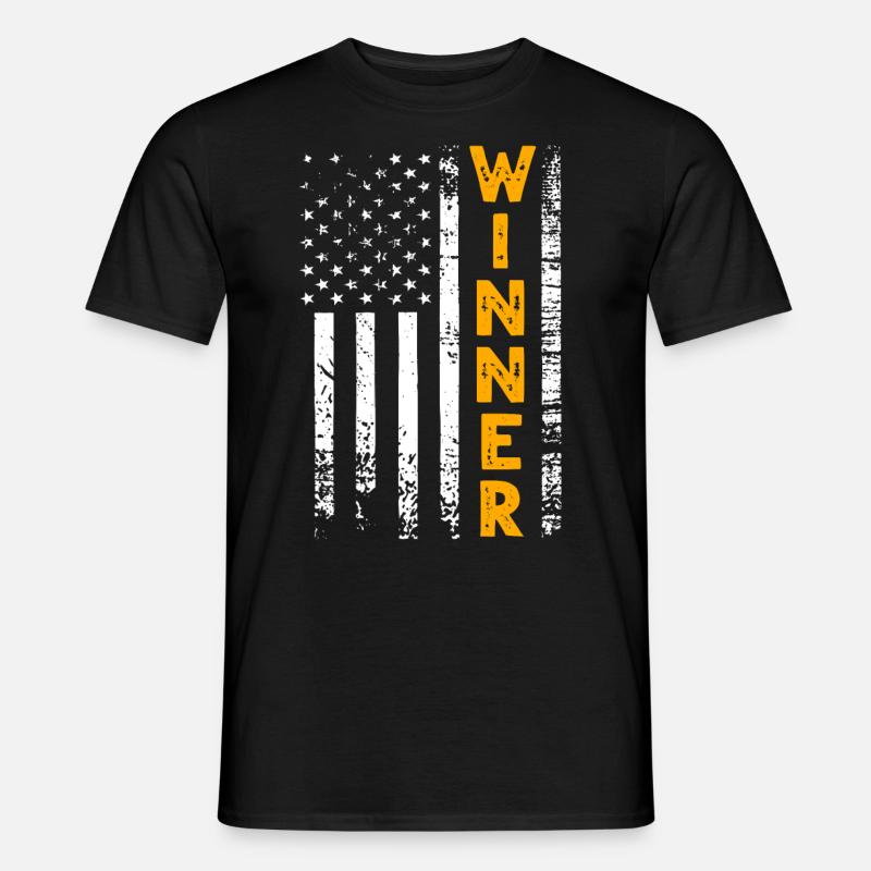 Gewinner Winner - Männer T-Shirt - Schwarz