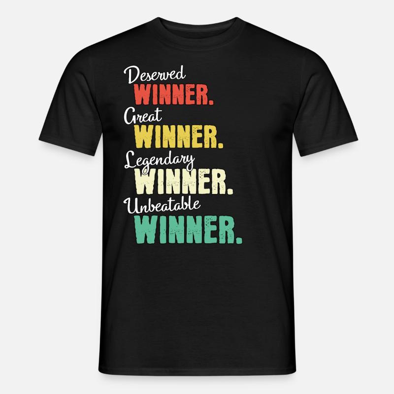 Gewinner - Männer T-Shirt - Schwarz