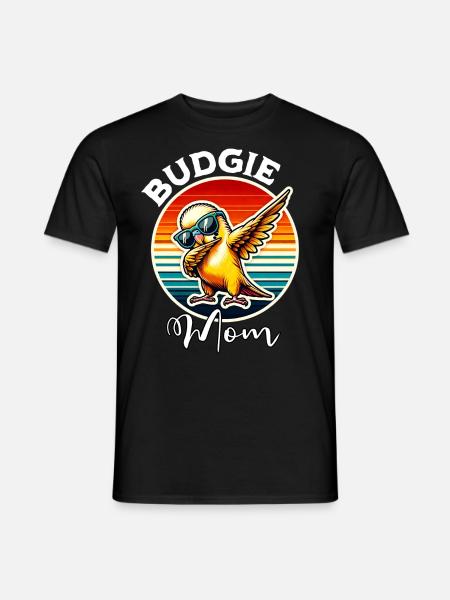 Perruche perruche Maman - T-shirt homme - noir
