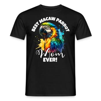 Beste Macaw Parrot Mama - Männer T-Shirt - Schwarz - Vorne - AI Model Male 178 light (178cm)